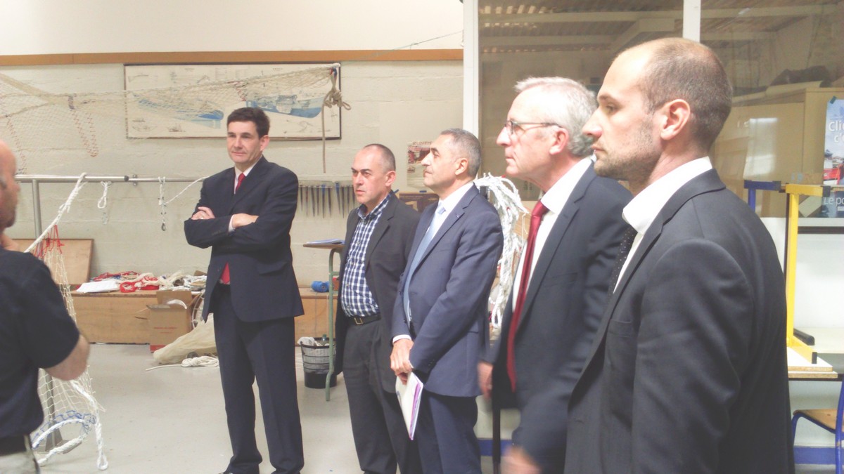 Visite de monsieur le recteur au LPM de la Rochelle le 9 avril 2015.