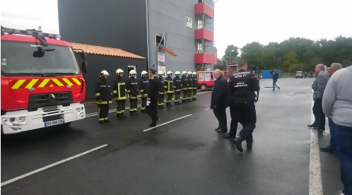 Cérémonie de l'inauguration de l'extension du centre de formation d'incendie et de secours du SDIS 17.