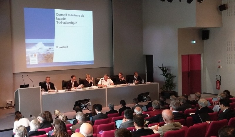 Seizième réunion du conseil maritime de la façade Sud-Atlantique le mardi 28 mai 2019 à l’espace Condorcet à Pessac. 