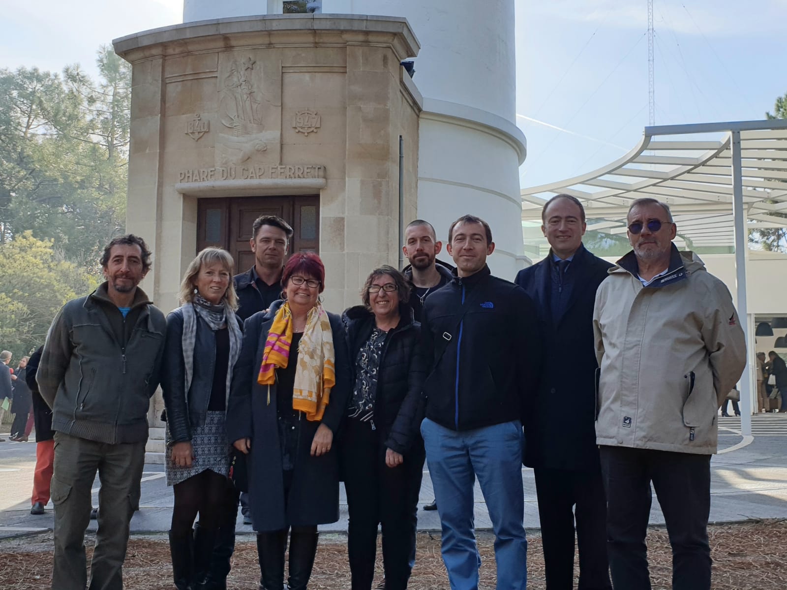Les agents de la DIRM Sud Atlantique présents à l'inauguration.