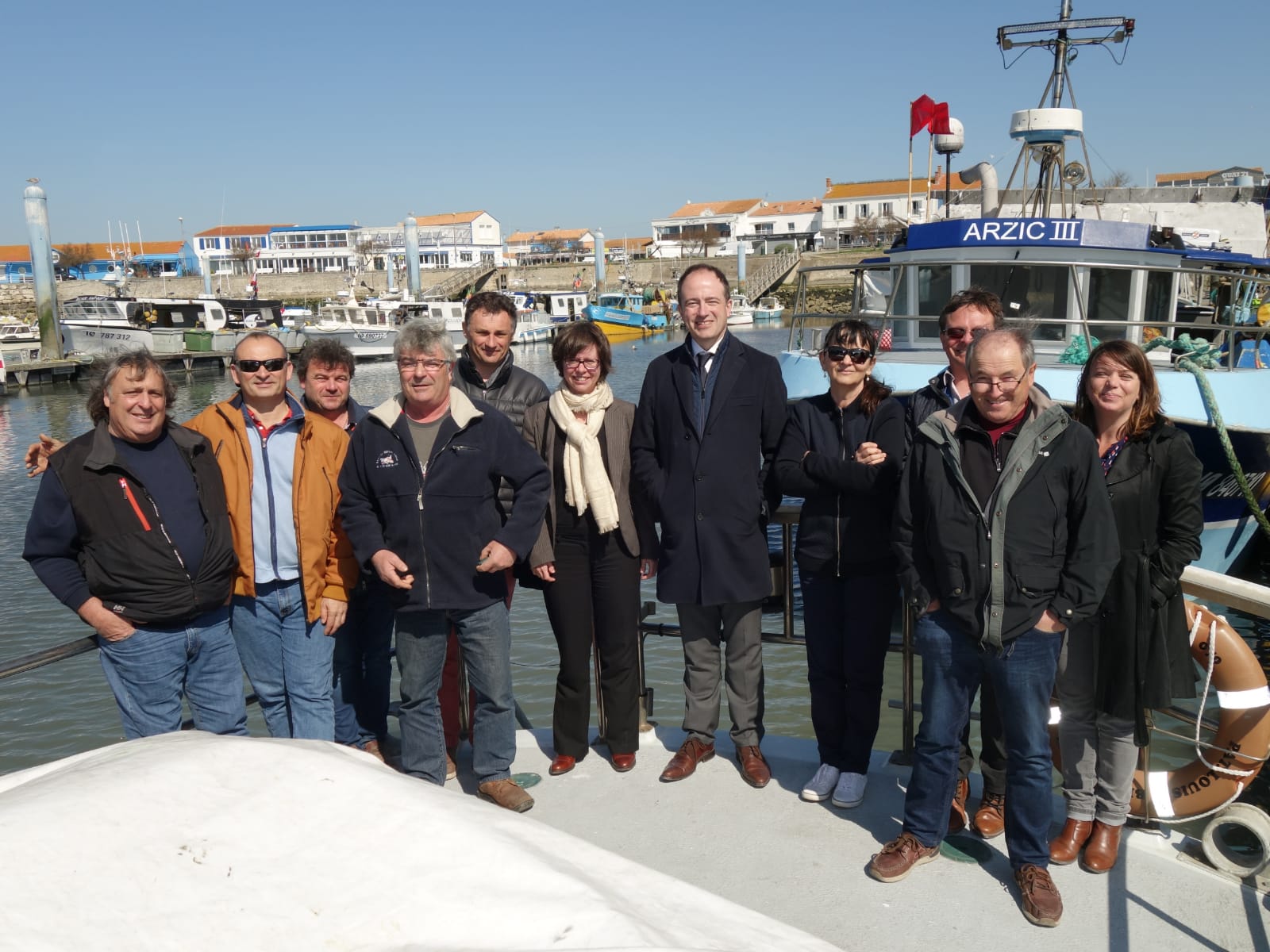 Visite au port de la Cotinière le 26 mars 2019.