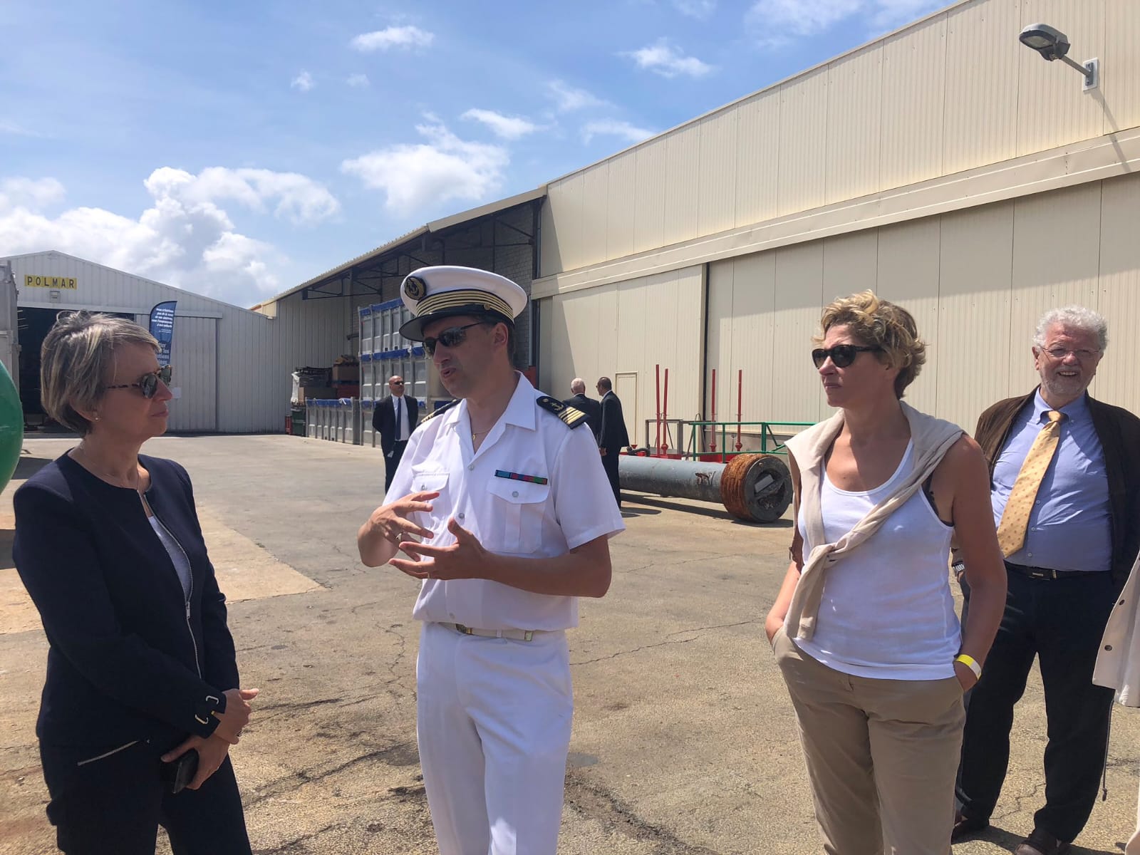 Fabienne BUCCIO, Préfète de région, Eric BANEL, Directeur interrégional de la mer, Nathalie Delattre Senatrice.