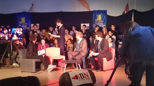 Participation du directeur au plateau de télévision créé pour la circonstance en présence de monsieur le directeur régional de la DRAAF Aquitaine.